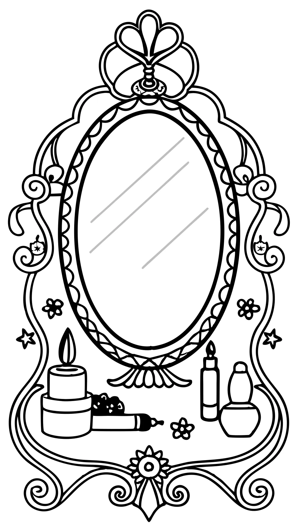 mirror coloring page